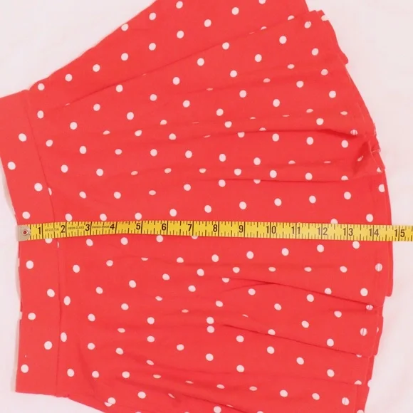 Forever21 Red and White Polka Dot Circle Skater Skirt - Picture 5 of 6